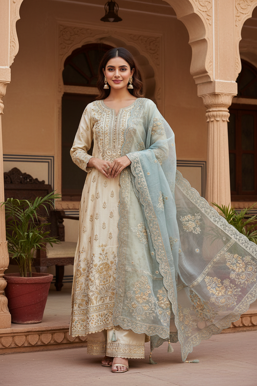 Sajal Suit Set - Lifestyle image